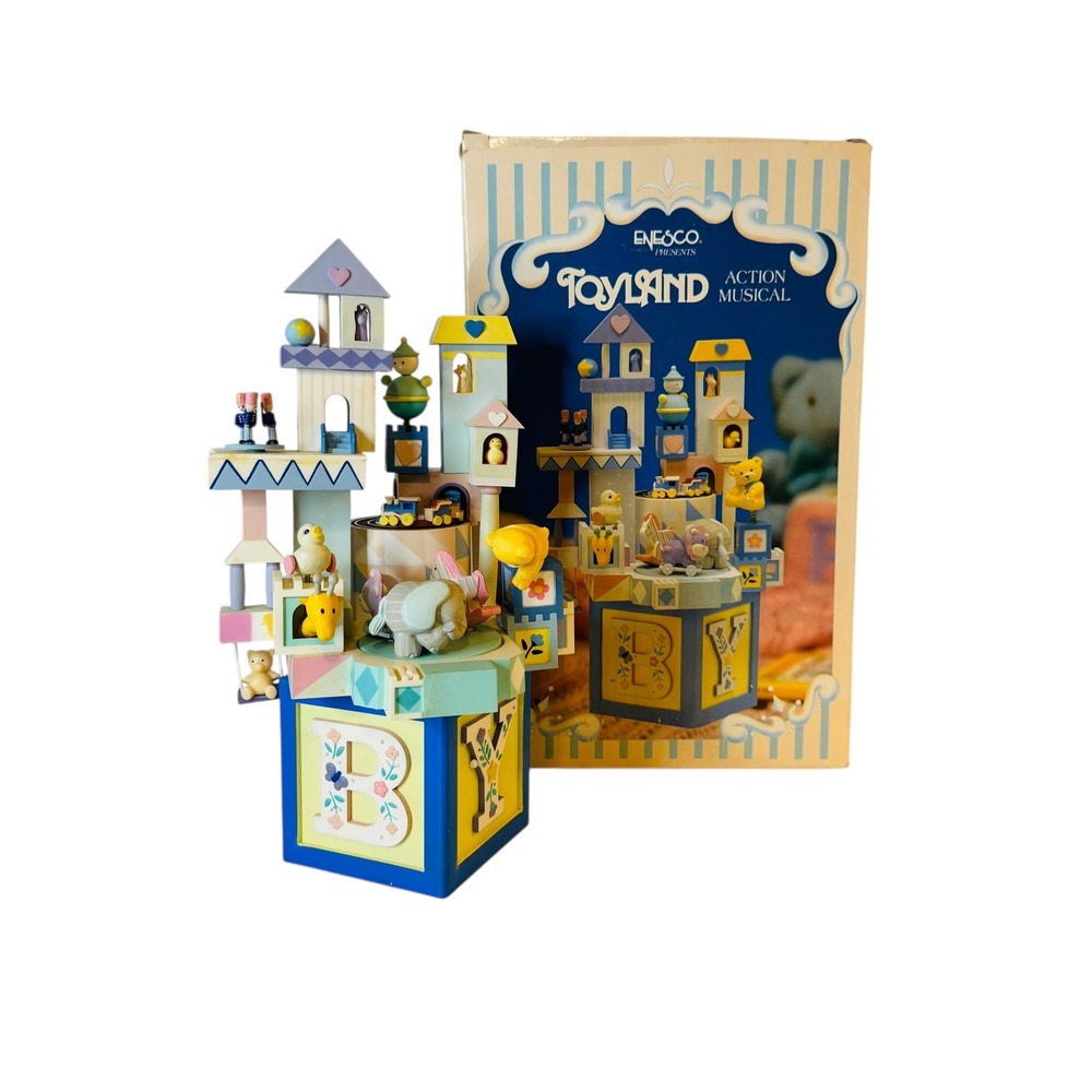 Enesco Baby‎ Musical Box Toyland Action Musical Graham's Lullaby Boy Girl READ